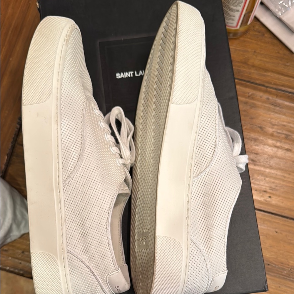 Saint Laurent White Men's Sneakers size 41- worn only once! - Picture 6 of 10